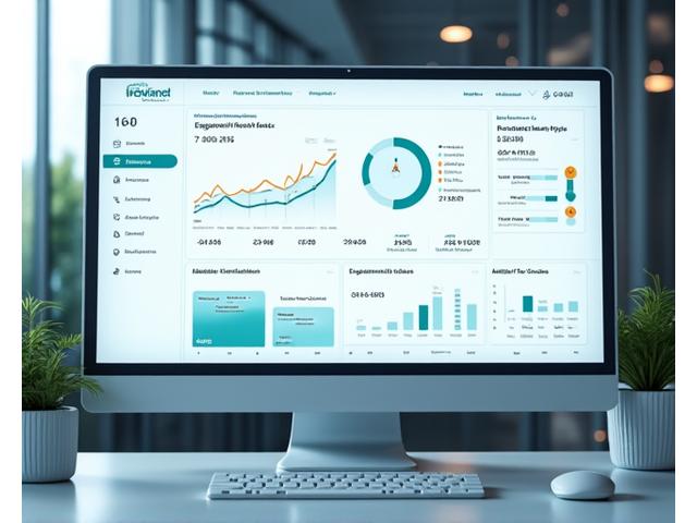 Interactive analytics dashboard showing engagement metrics and improved test scores for STEM subjects