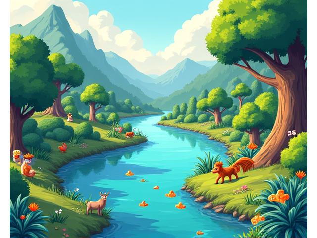 Screenshot of a biology ecosystem game focusing on biodiversity