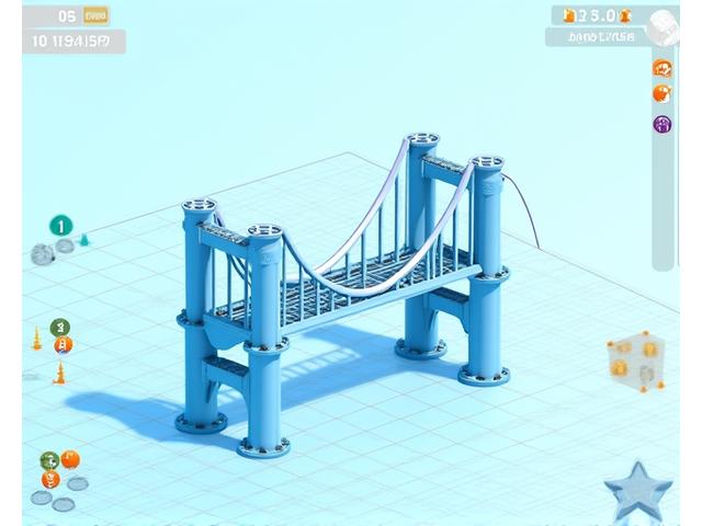 Screenshot of an engineering design challenge where users build and test structures