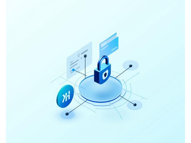 Abstract illustration of secure financial transactions and clear billing invoices digitally